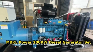 200KW ডিজেল জেনারেটর সেট – MBKL পাওয়ার