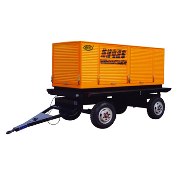 নীরব ট্রেলার টাইপ YND485ZLD 36kva 20kw ডিজেল জেনারেটর